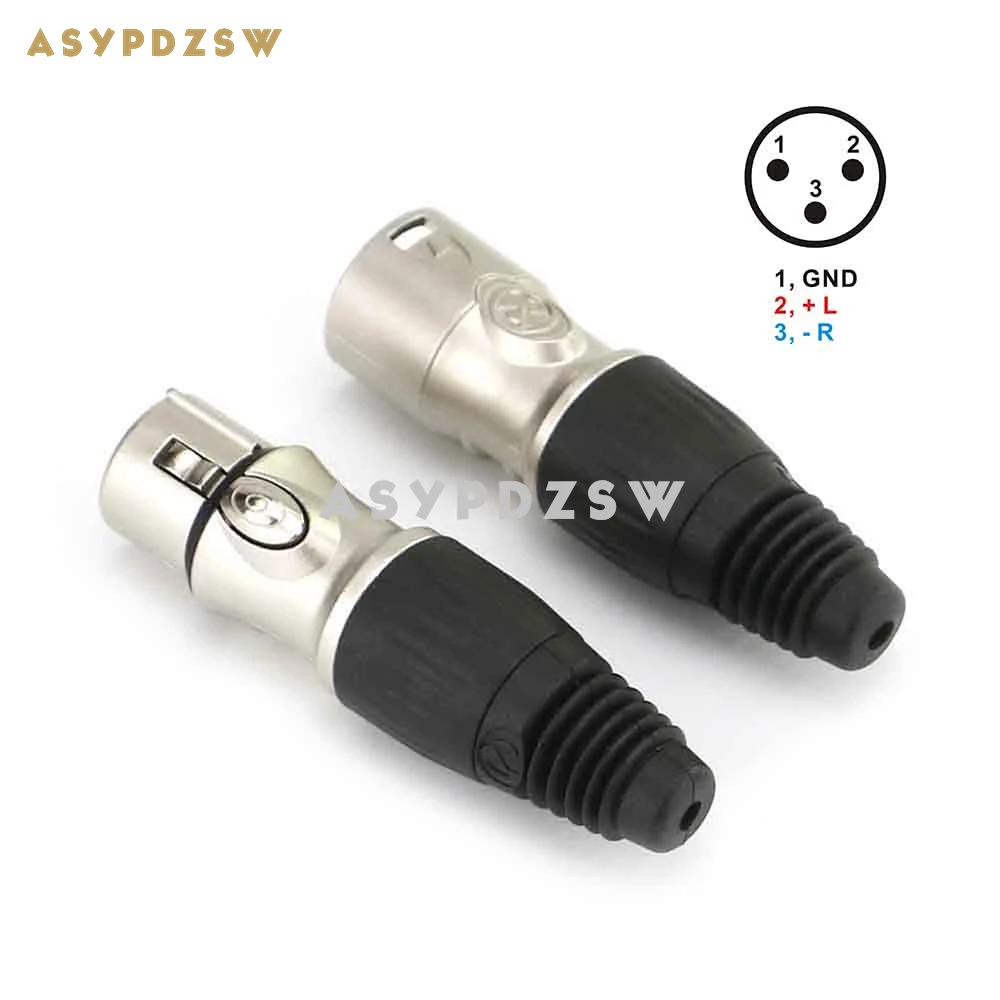 1 пара YS176 YS177 Cannon штекер/гнездо MIC 3-контактный XLR балансовый разъем