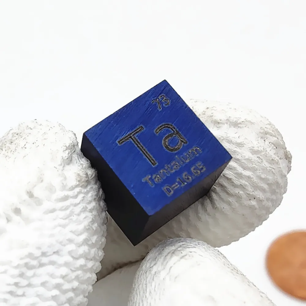 Радужный танталовый куб Ta металл плотность 10 мм 99 95% чистый для коллекции