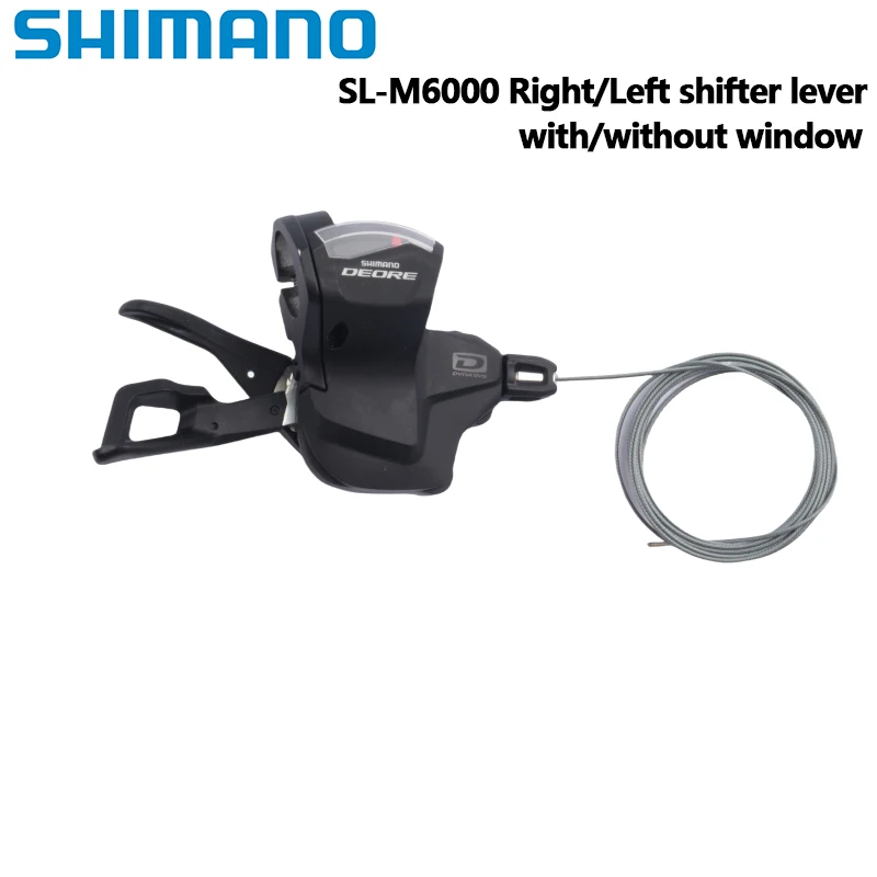 Фото Рычаг переключения передач Shimano Deore M6000, правая сторона, 10 скоростей, черный с/без окна I-spec II, правая сторона SL M6000 для горного велосипеда №1