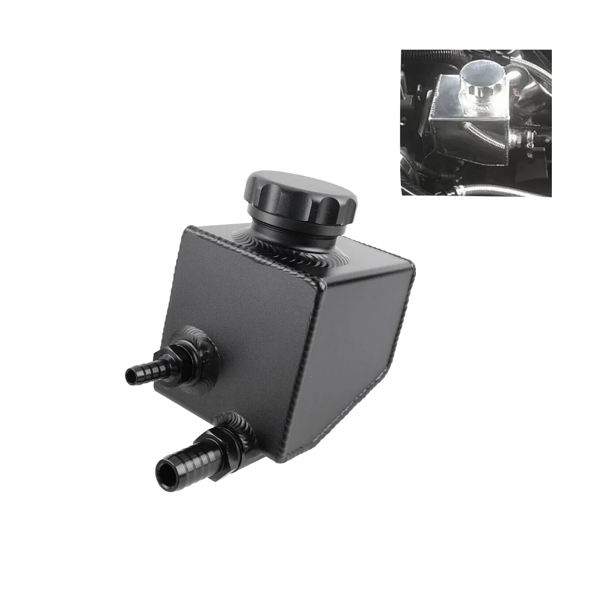 Алюминиевый насос гидроусилителя руля резервуар для жидкости полированный V6 V8 VT