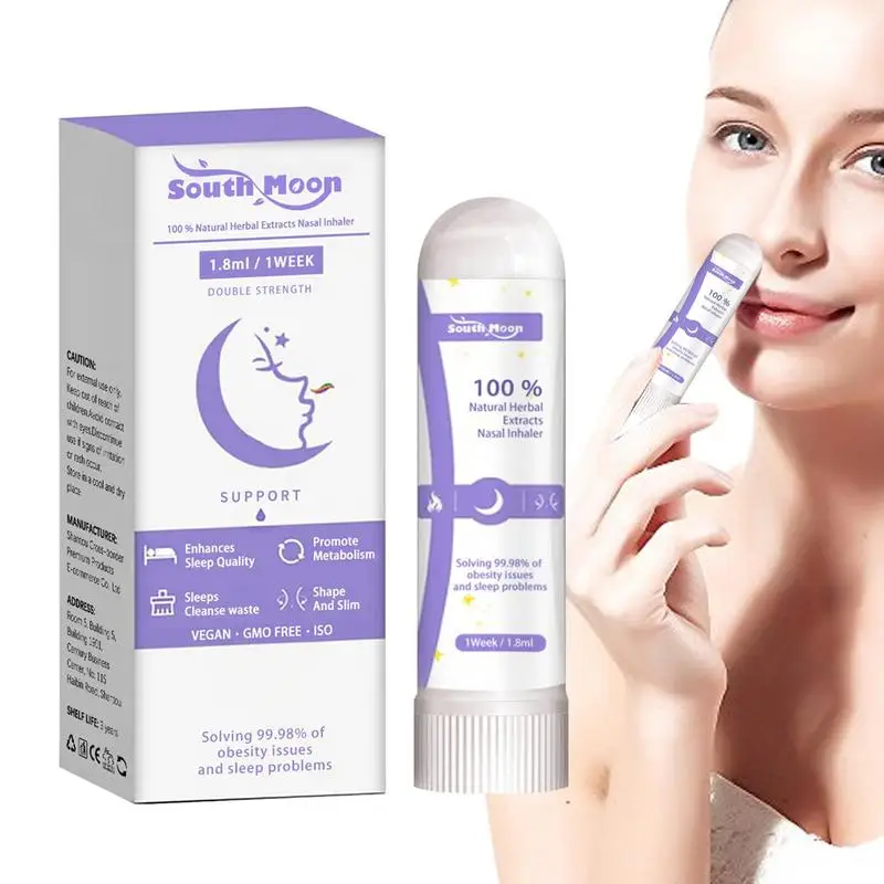 

Nasal Inhaler Stick For Essential Oils Aromatherapy Aromatic Inhaler To Boost Focus & Energy 1.8ml Slimming Nasal Inhaler