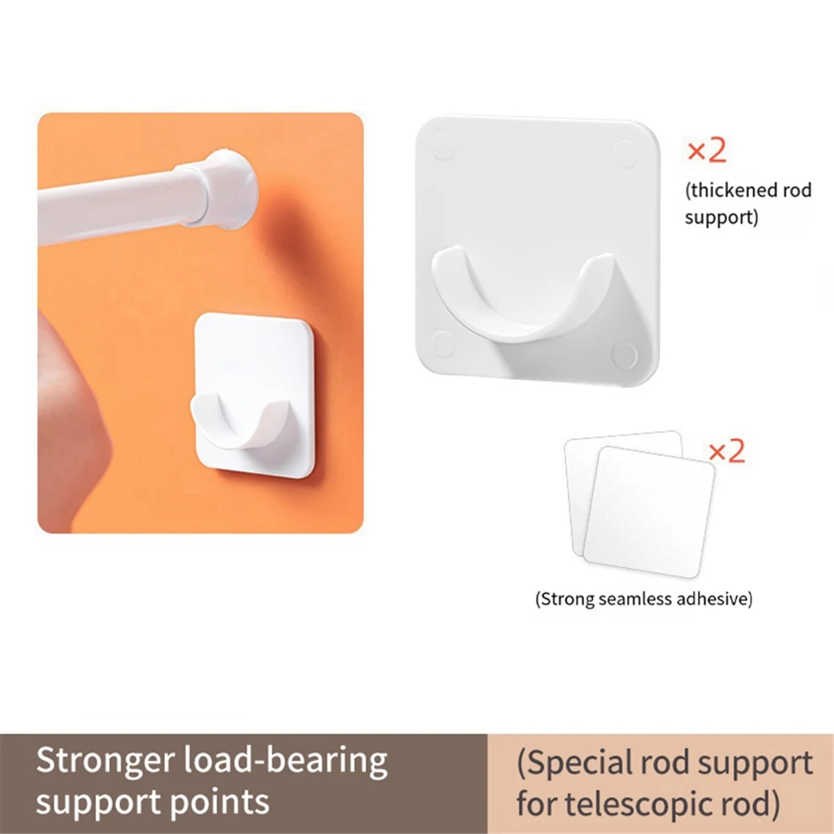 Держатель для стойки без гвоздей держатели душа крепления прочные домашние