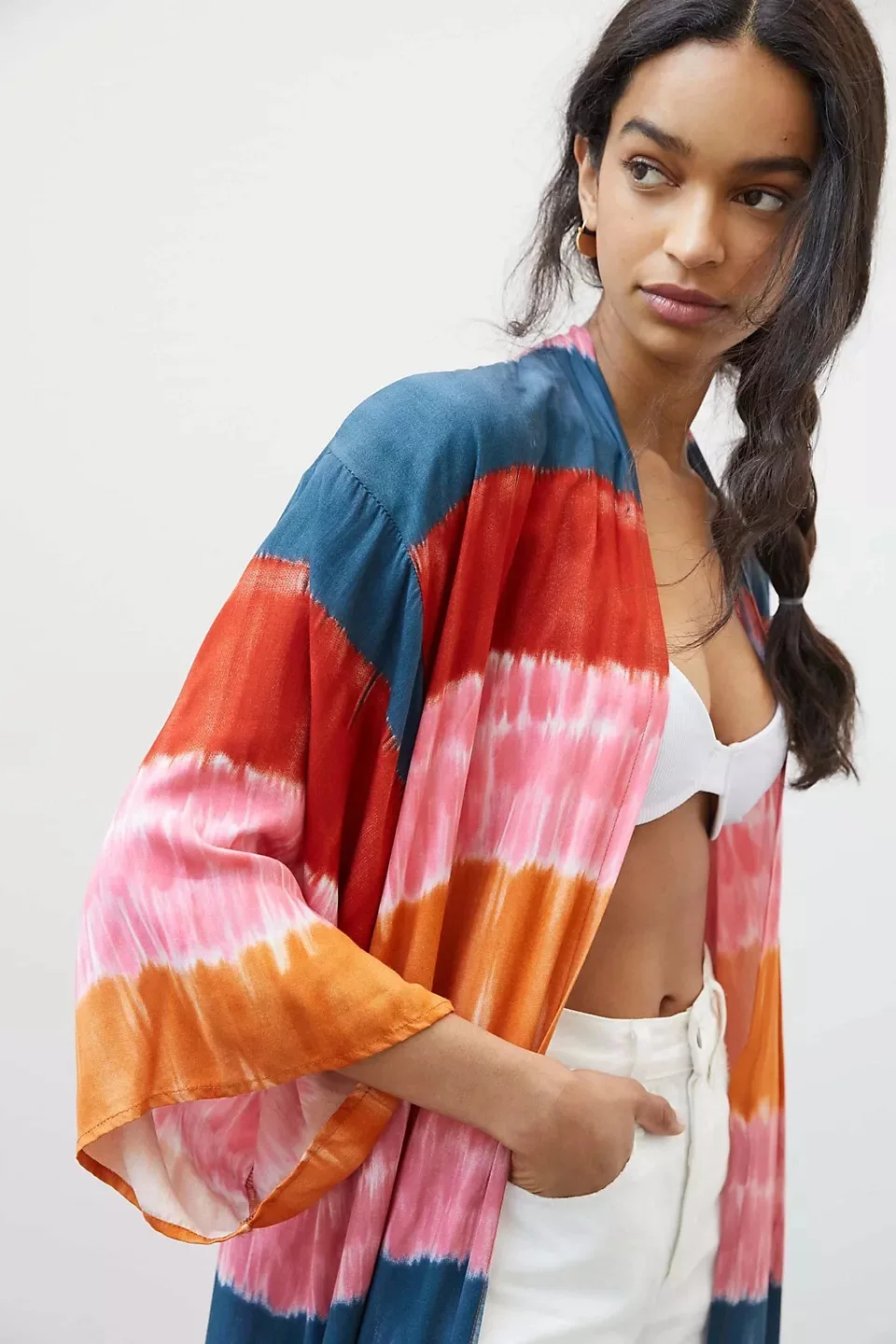 Пляжный купальник с принтом Tie Dye лето 2022 красочная винтажная накидка на бикини