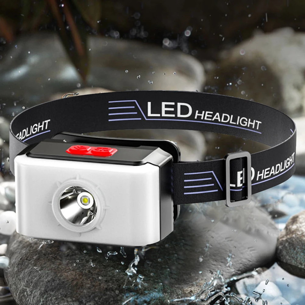 

Multifunctional XPG LED Headlight Type-C USB Rechargeable Camping Lamp Life Waterproof for Outdoor Camping Adventure Working