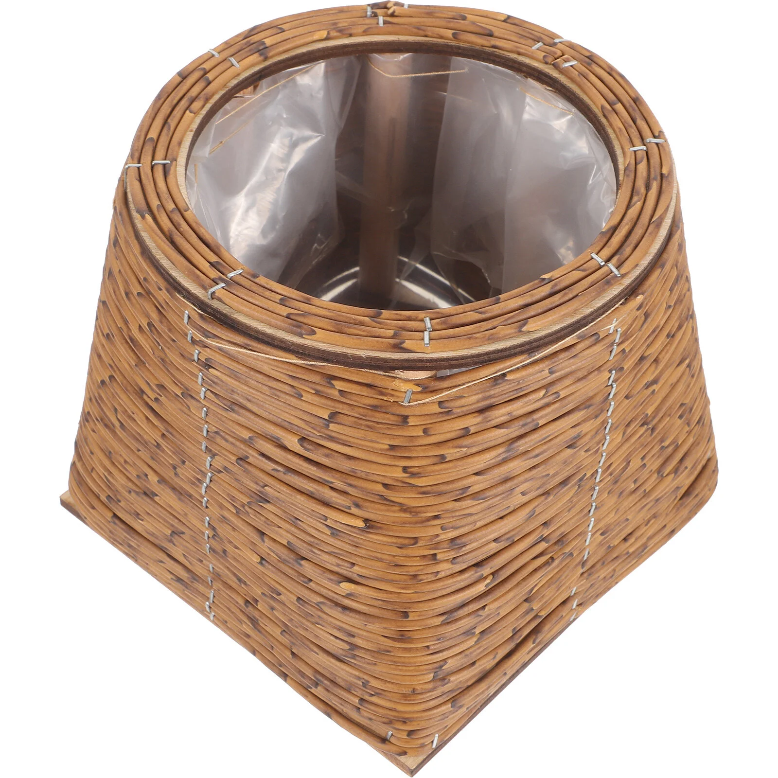 

Potted Baskets Plants Rattan Succulents Woven Flower Planter Plastic Hand