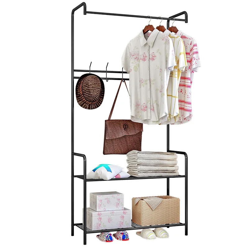 

Coat Rack Floor Bedroom Hanger Simple Clothes Rack Home Economical Hanger Rack