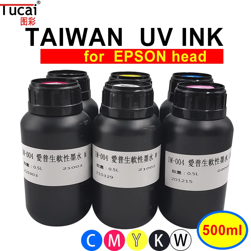 

Оригинальный импорт 500/1000 мл Тайвань УФ 3D струйные чернила для Epson R330 L800 L805 1390 4720 XP600 TX800 DX5 DX7 планшетный принтер