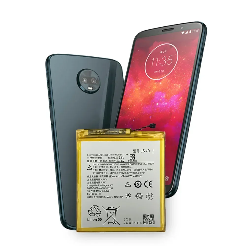 Сменный аккумулятор JS40 3000 мАч 3 8 В для MOTOROLA Moto Z3 Play XT1929-1 XT1929-4 XT1929-5 XT1929-6 XT1929-8