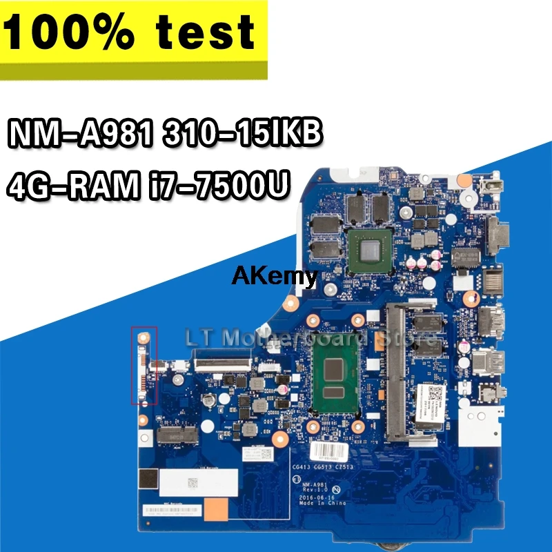 

Материнская плата для ноутбука Lenovo 310-15IKB, оригинальная материнская плата, 4 Гб ОЗУ, телефон GT920MX