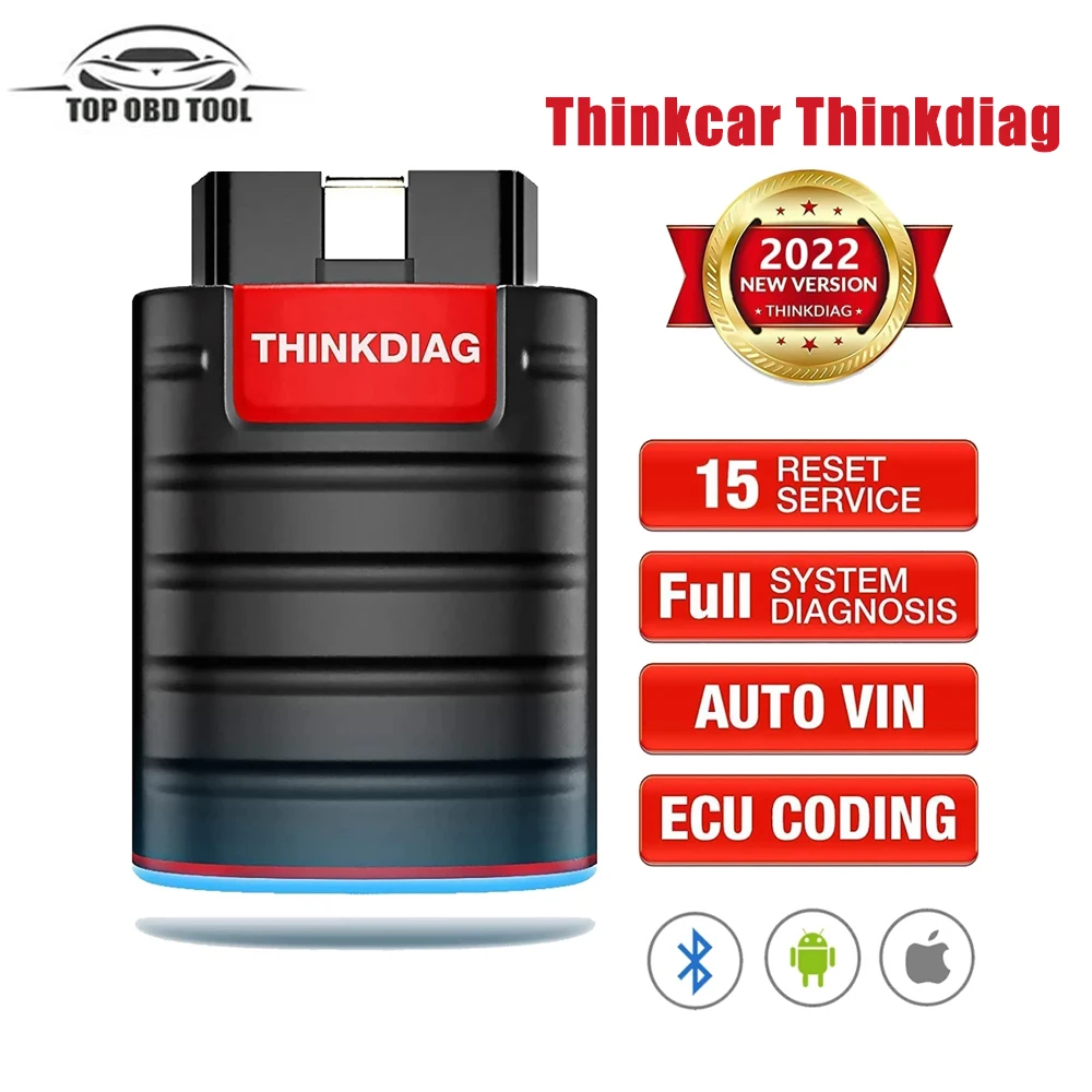 

THINKCAR Thinkdiag старая/Новая Версия Obd2 считыватель кодов все системы автомобильный диагностический инструмент с 16 сбросами сканер ОДИН ГОД бесплатное программное обеспечение