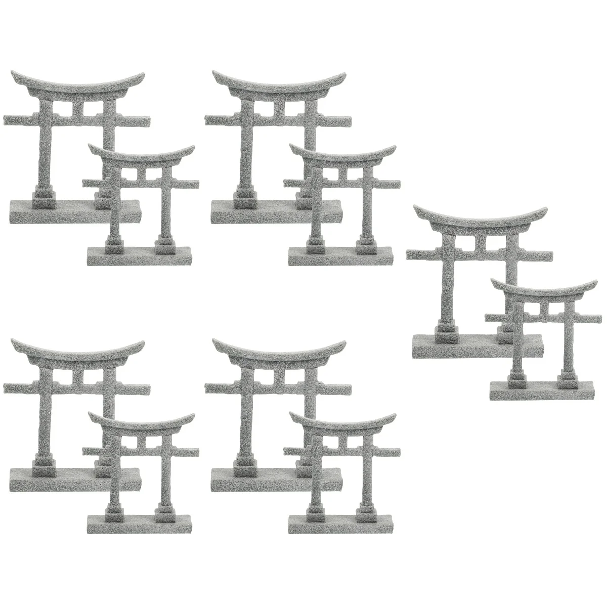 

10 pcs Torii Gate for Garden Simulation Ornament Aquarium Landscape Prop Sand Table Micro Landscape Decoration
