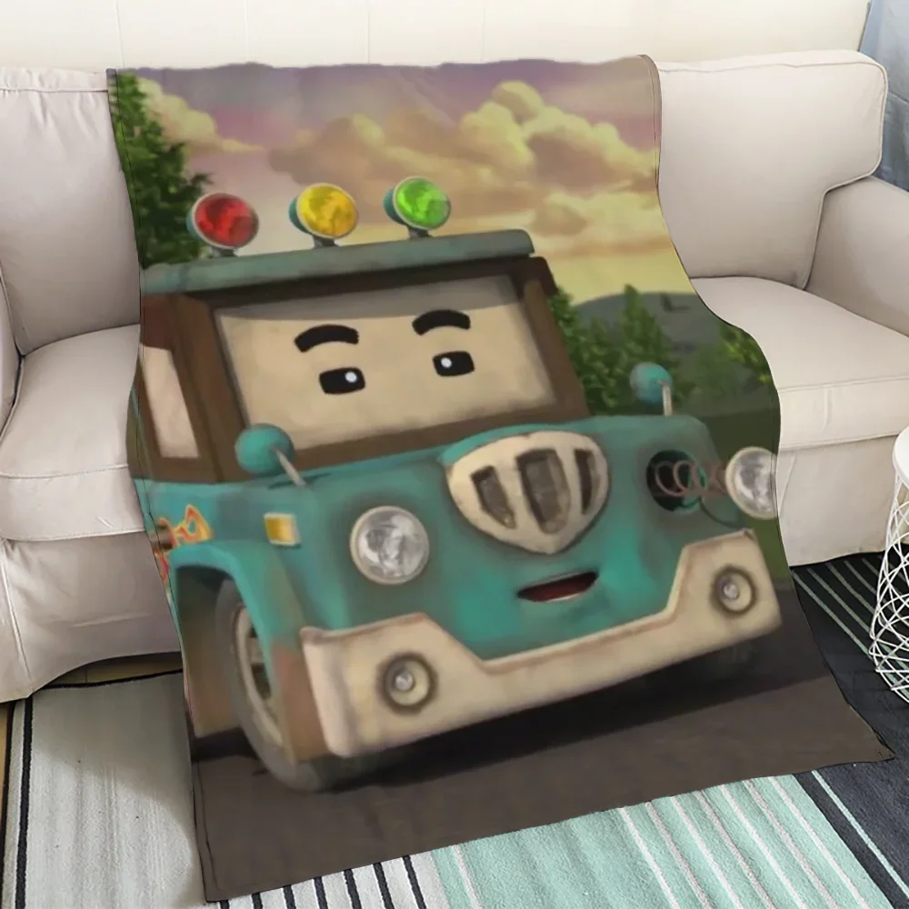 Одеяло для дивана Роскошное украшения Rilakkuma Robocar Поли одеяла кровати украшение