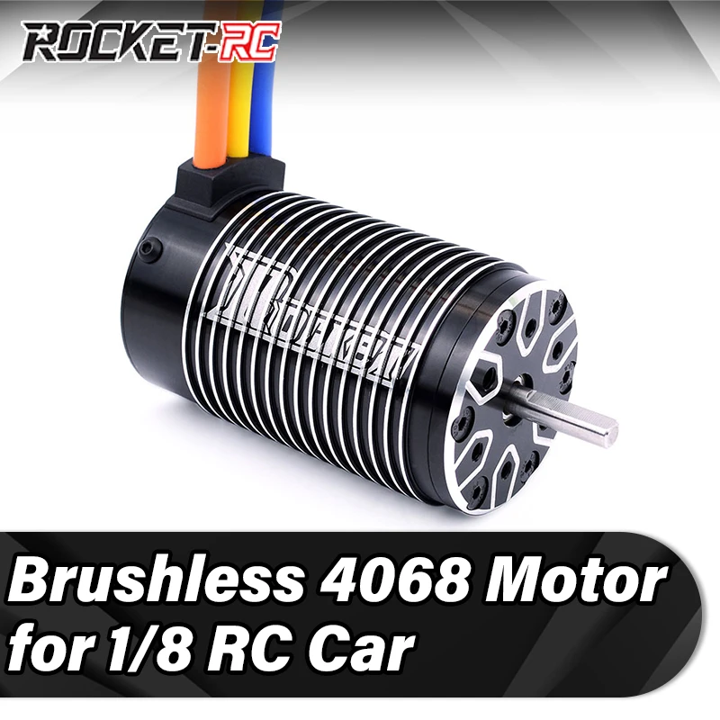 

Rocket 4068 Brushless Motor Waterproof Motors 2650KV 2050KV for 1/8 RC Car Monster Trucks Off-road Truggy Drift Traxxas Wltoys