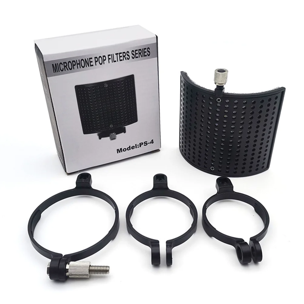 

2 Sets U-shape Sturdy Microphone Sound Filter Noise Reduction Microphone Hood