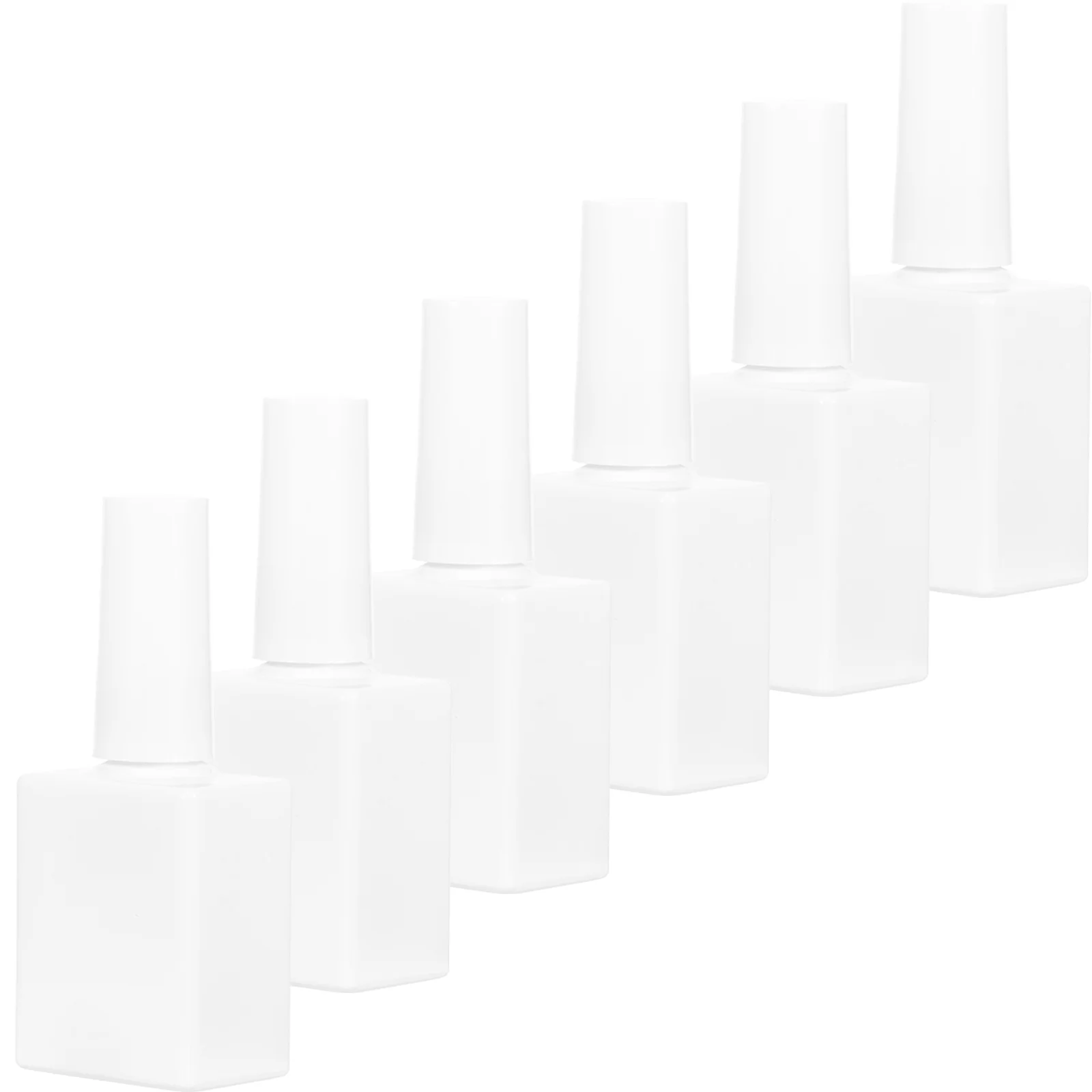 

6Pcs Empty Nail Polish Bottles with Brush Refillable Gel Polish Bottles Fingernail Polish Bottles
