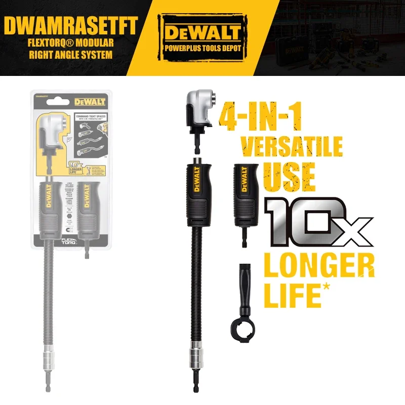 

Гибкий вал DEWALT DWAMRASET DWAMRASETFT FLEXTORQ MAX FIT, модульная система с прямым углом, аксессуары для гибкого вала