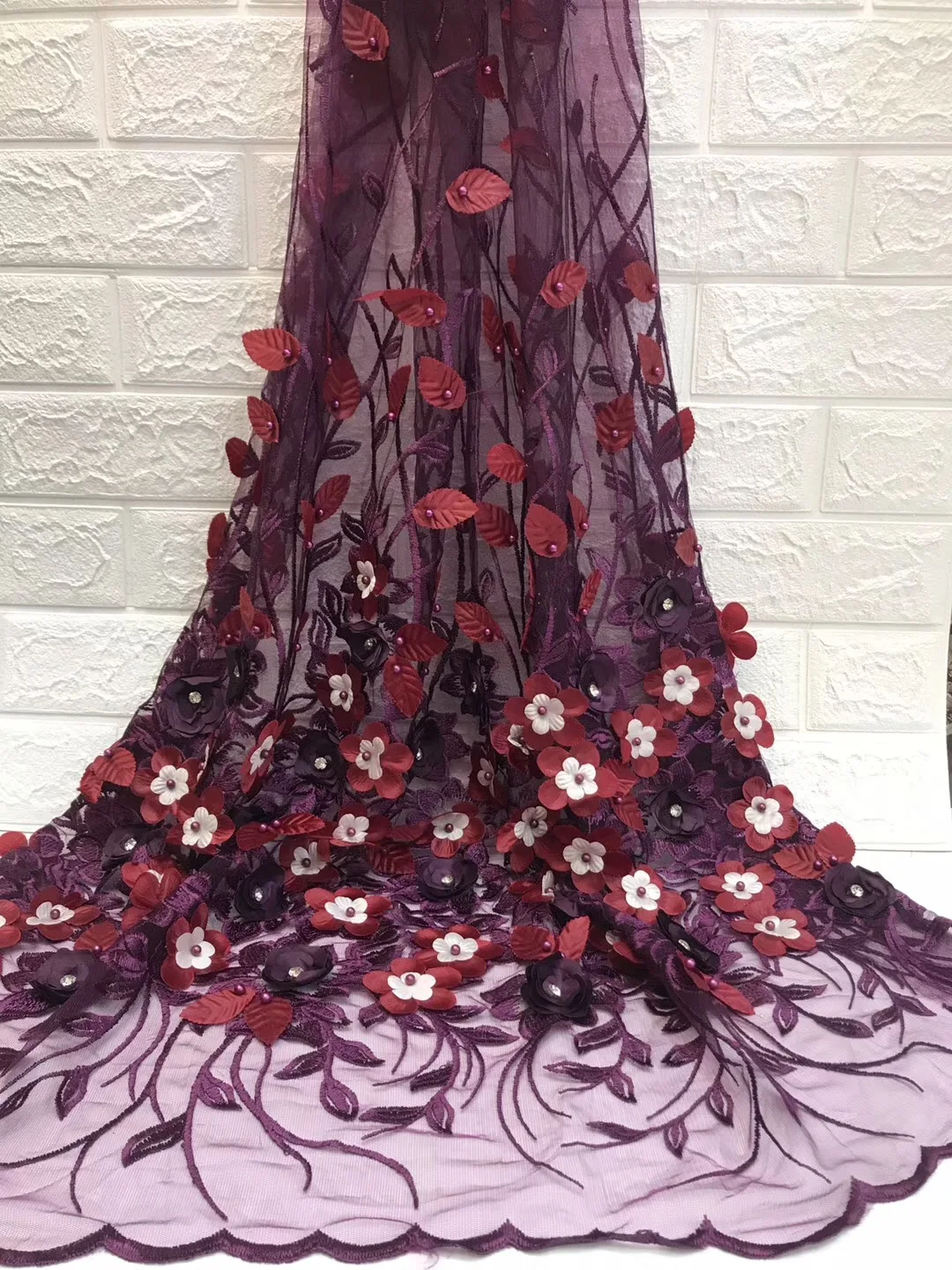 Африканская Хлопковая кружевная ткань чистый белый цвет модель 2018 высокое