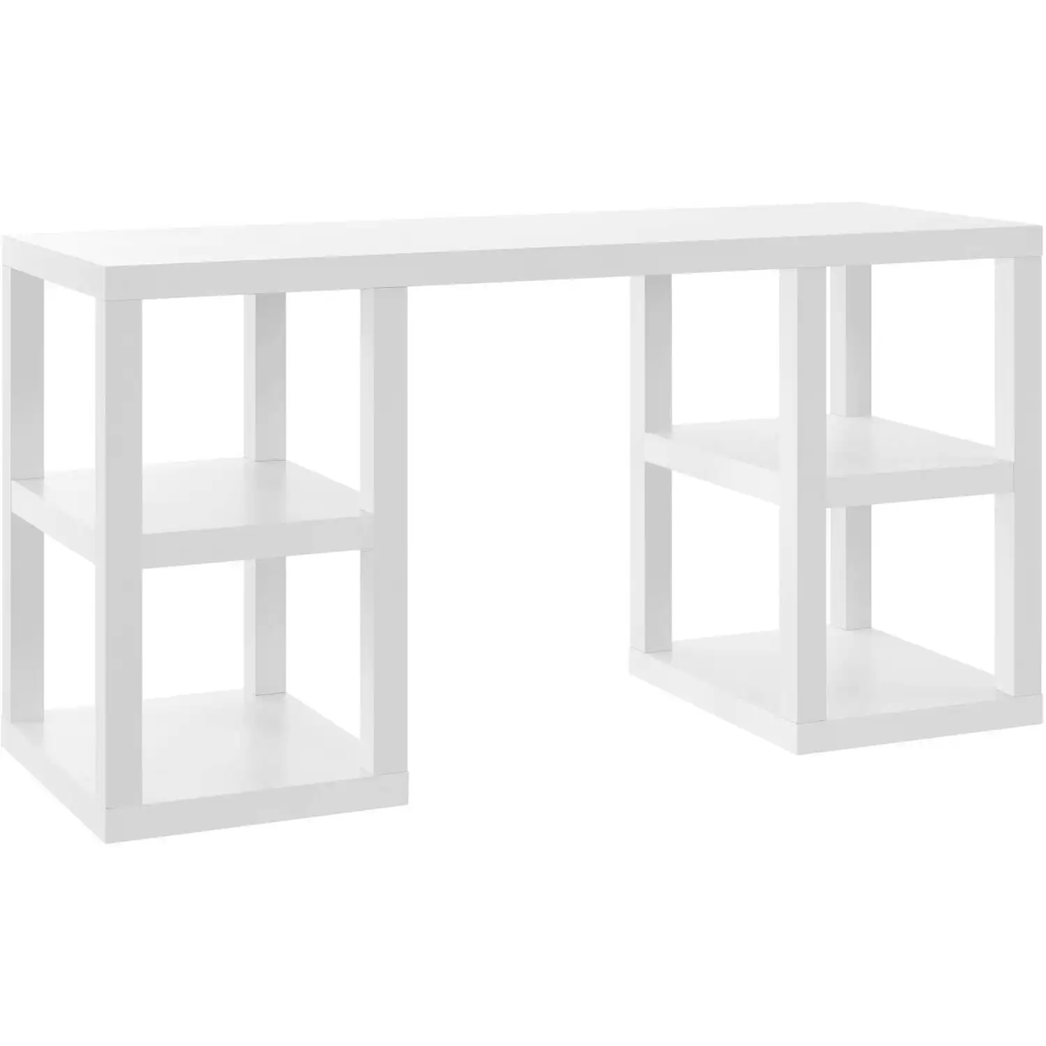 

Double Pedestal Parsons Desk, White