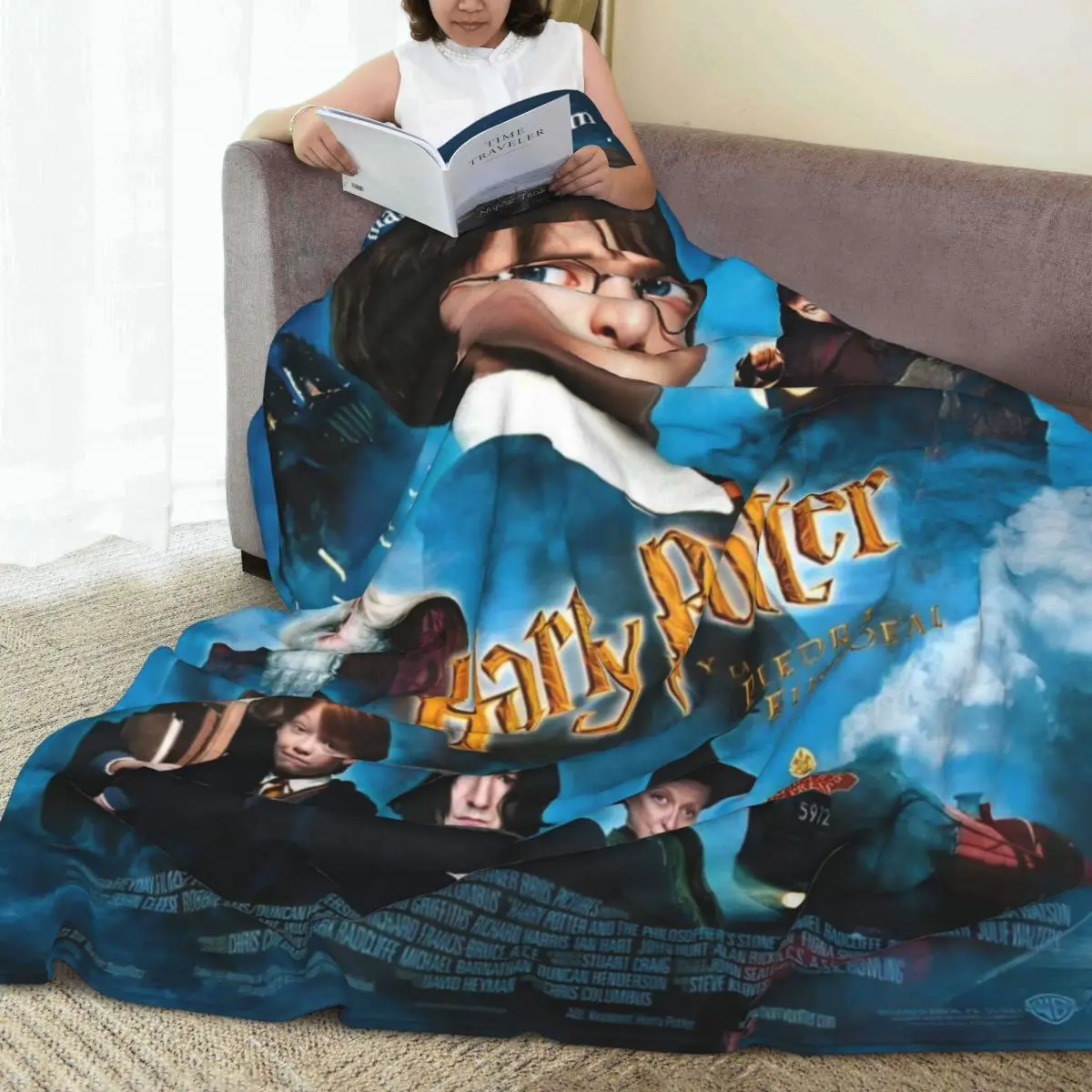 Теплое одеяло для путешествий офиса H-HARRY P-POTTER из фильма фэнтезийное литературное