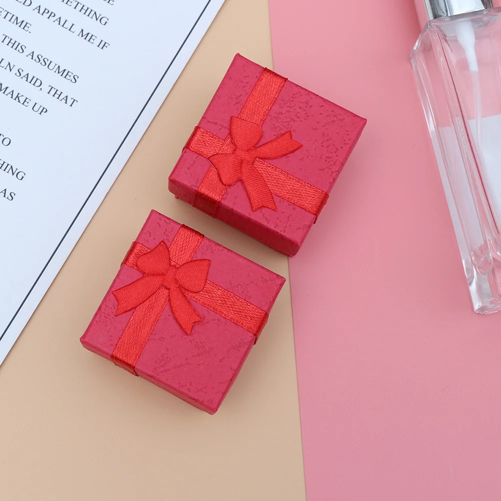 16-шт. Коробки для хранения с крышками. Органайзер колец. Картонные ювелирные