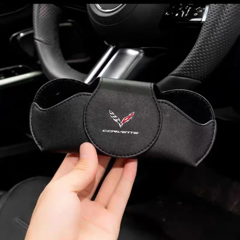 

Car Glasses Case Auto Sun Visor Glasses Holder Sunglasses Clip Universal For Corvette C1 C2 C3 C4 C5 C5 C6 C7 C6-R C8 Accessory