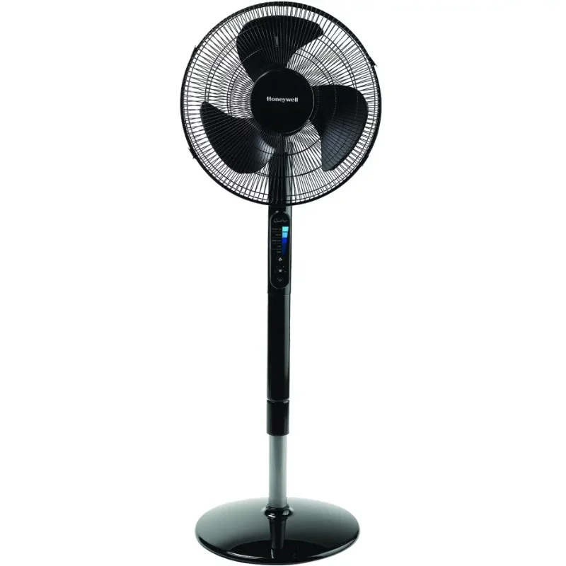 Honeywell Advanced QuietSet 16” Electric Stand Fan with Noise Reduction Technology,  Black, HSF600B