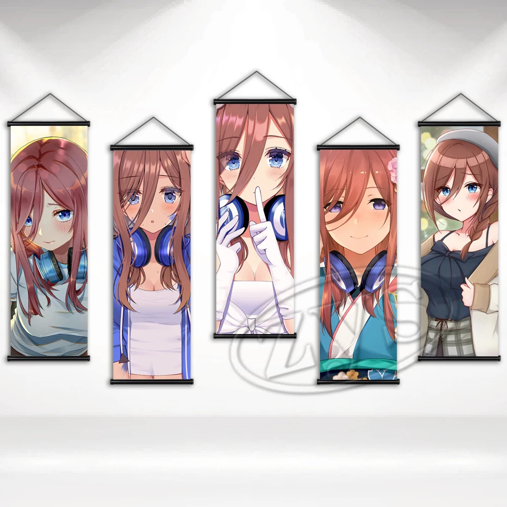 

Hanging Scrolls The Quintessential Quintuplets Posters and Prints Wall Art Picture Canvas Painting Mural Home Kids Room Decor