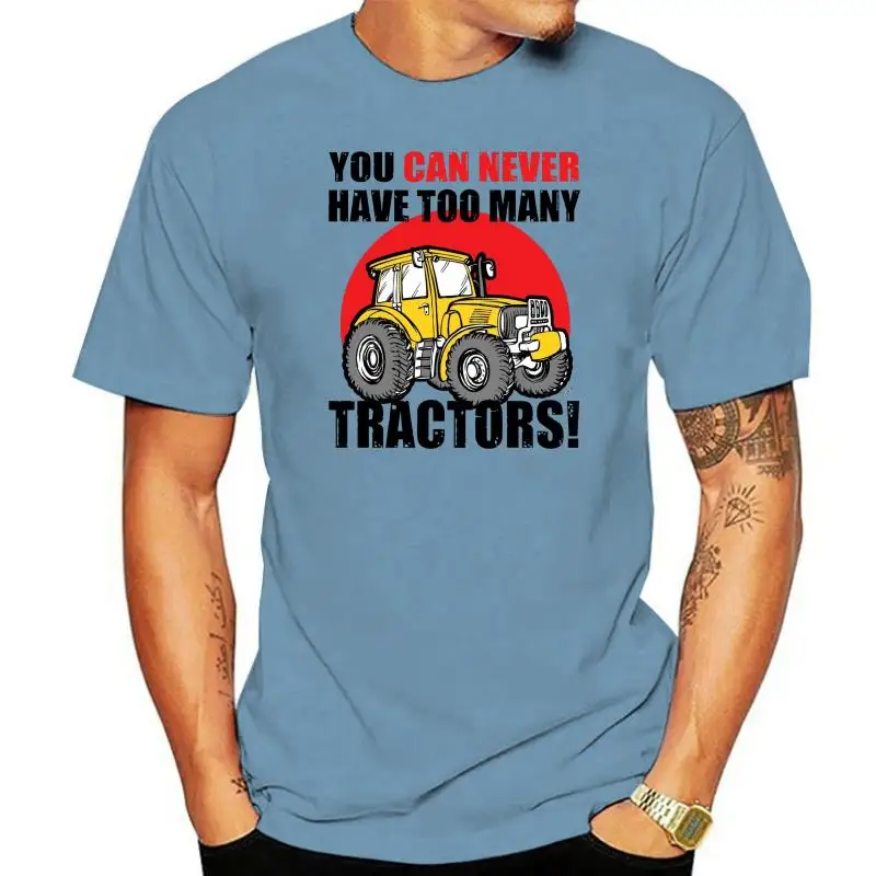 

Мужская футболка с рисунком из крупной желтой фермы у вас никогда не будет слишком много тракторов, модная футболка
