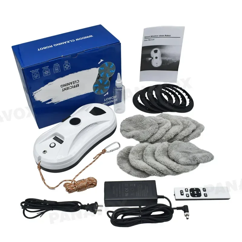 Умный пылесос для окон с автоматическим распылением воды робот мытья стекол