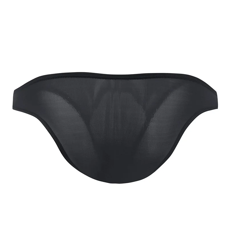 

Men's Sexy Low Waist Bikini Briefs Soft Underwear Low Waist Thongs G-String Knickers Underpants Size M-XXL Solid Color Panties