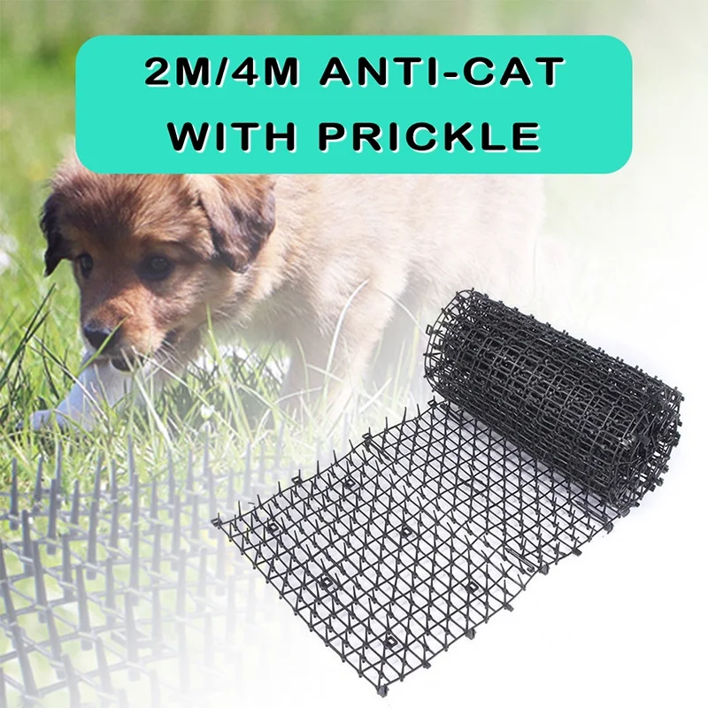 

Garden Animal Protective Mats Anti-Cat Dogs Repellent Mat Prickle Strips Keep Cats Away Safe Plastic Spike Thorn Network