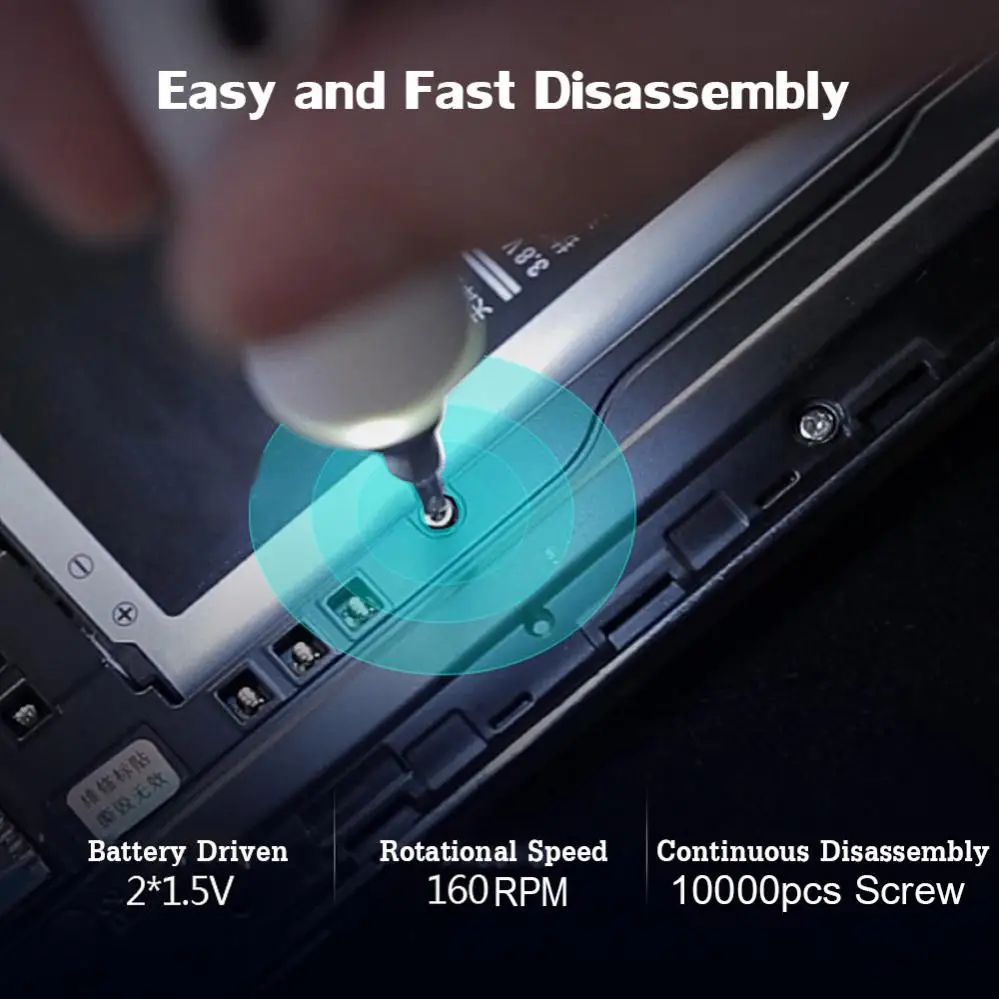 mini precision electric screwdriver kit cordless power screwdriver set screw driver bits for laptop pc mobile phones repair tool free global shipping