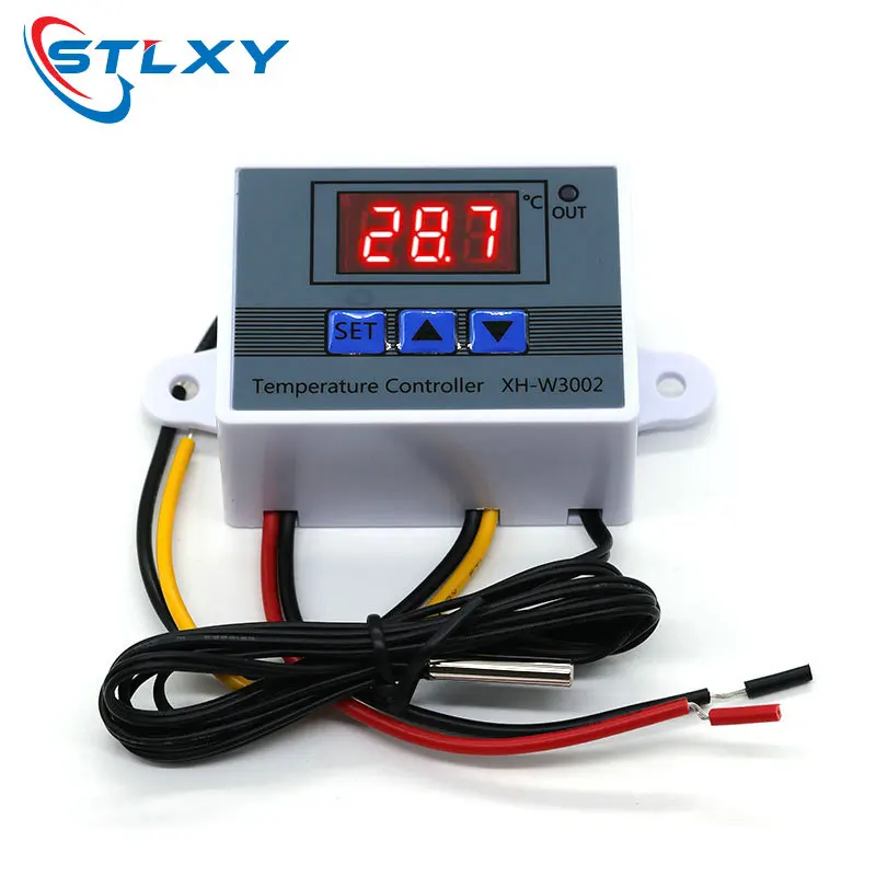 XH-W3002 220 В/12 В цифровой светодиодный регулятор температуры 10A термостат