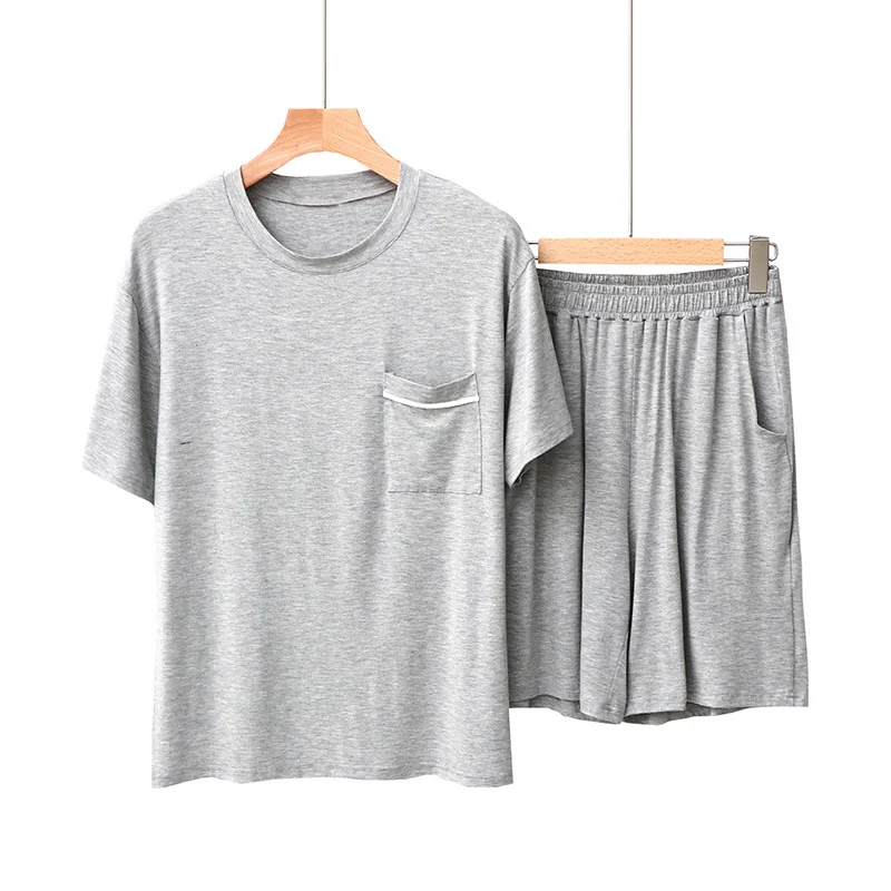 

Пижамный костюм, нижнее белье, одежда для отдыха, комплекты одежды для сна, пижамы, повседневные Простые футболки, шорты, Мужская одежда для сна, домашняя летняя одежда