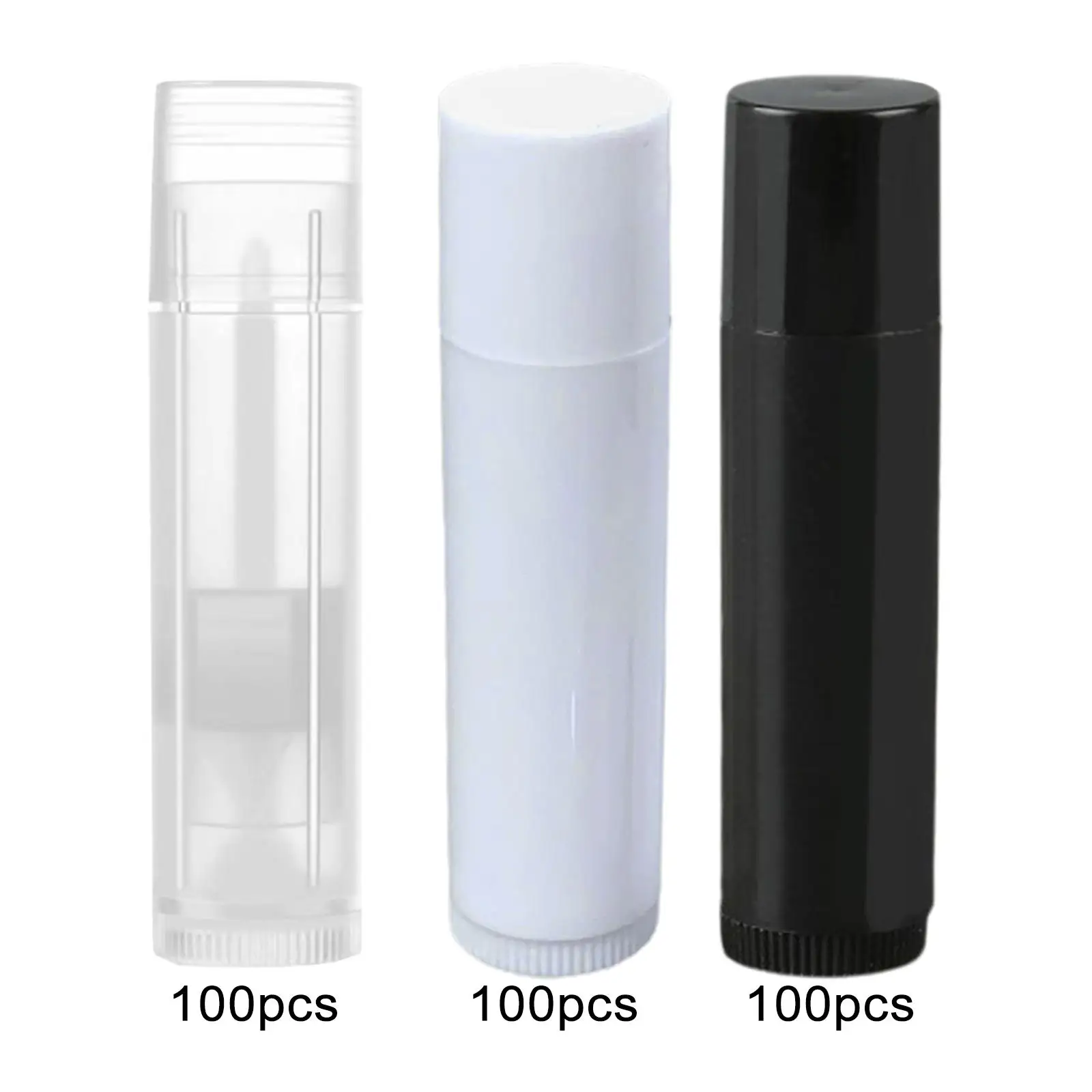 

100Pcs Lip Balm Tubes DIY Lip Stick Empty Cosmetics DIY Supplies Mini Containers Lip Oil for Valentine's Day Present Women Girls