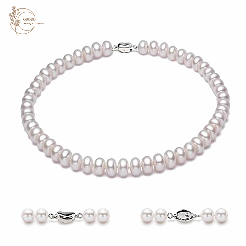 

Ожерелье женское с натуральным пресноводным жемчугом, 8-9 мм