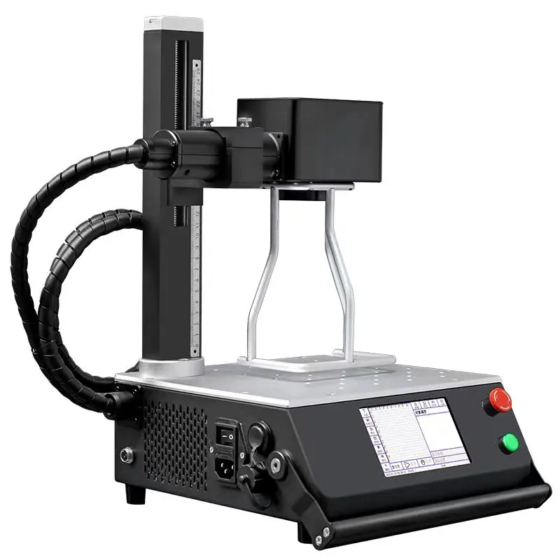

20W Raycus metal desktop handheld fiber laser marking engraving machine for metal necklace ring jewelry