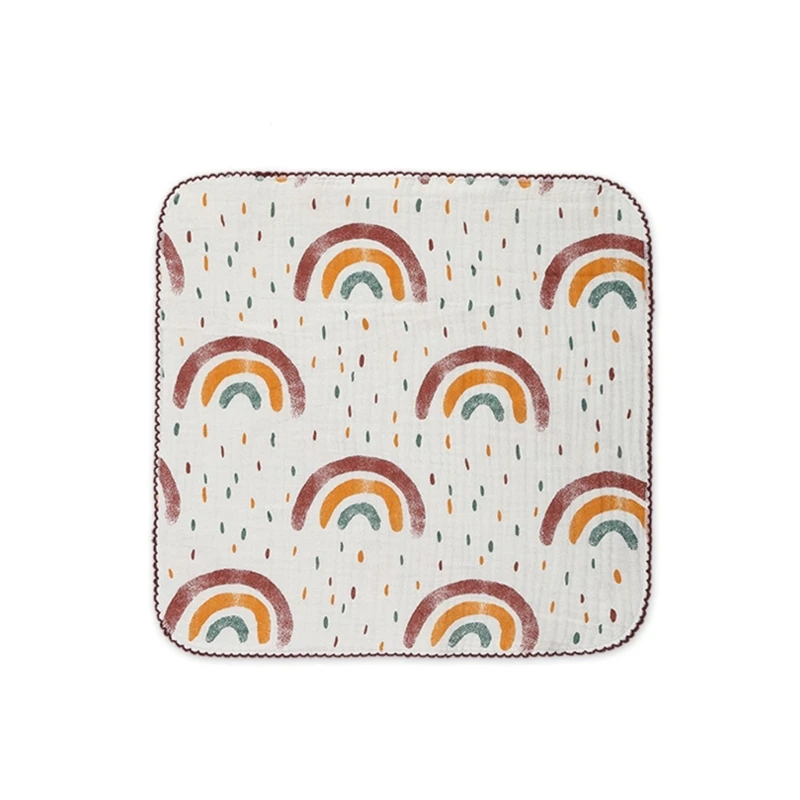 

Нагрудник для кормления, полотенце для лица, нейтральный многослойный носовой платок для маленьких мальчиков и девочек, Цветочный нагрудни...