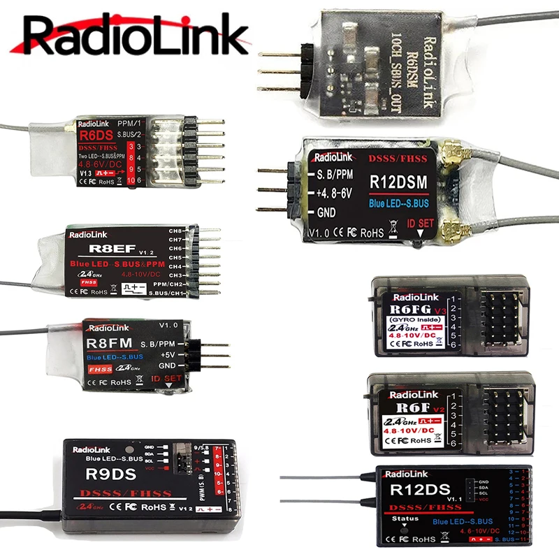 Радиоуправляемый приемник Radiolink Mini Osd R12DSM R12DS R9DS R8FM R8EF R6DSM R6DS R6FG R6F 2 4G сигнал для