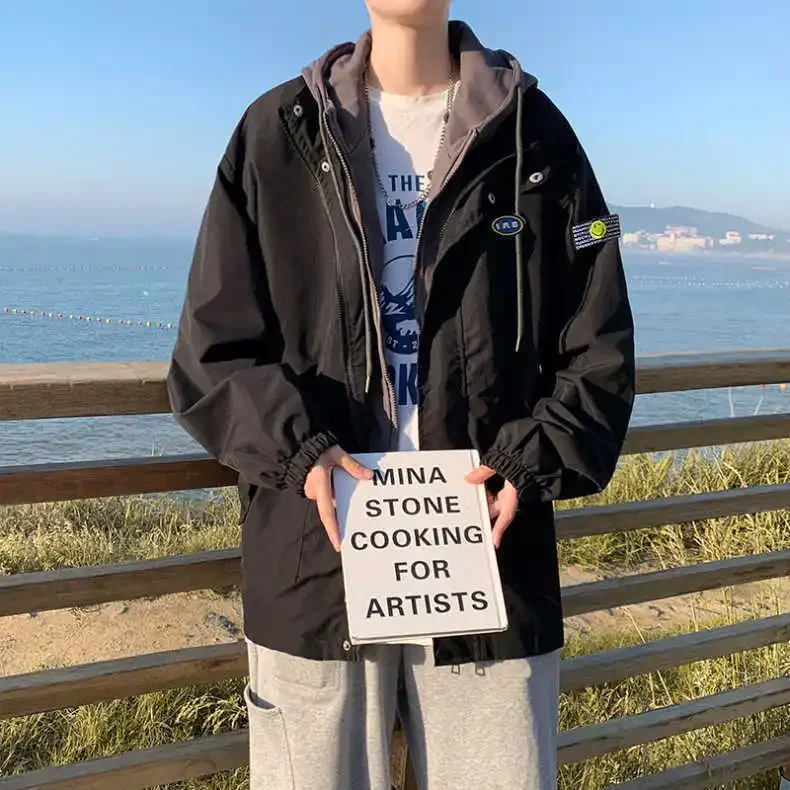Новая весенне-осенняя мужская куртка в корейском модном гонконгском стиле