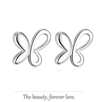 simple hollow butterfly 925 sterling silver earrings exotic jewelry for lady women girls fashion party wedding christmas gifts