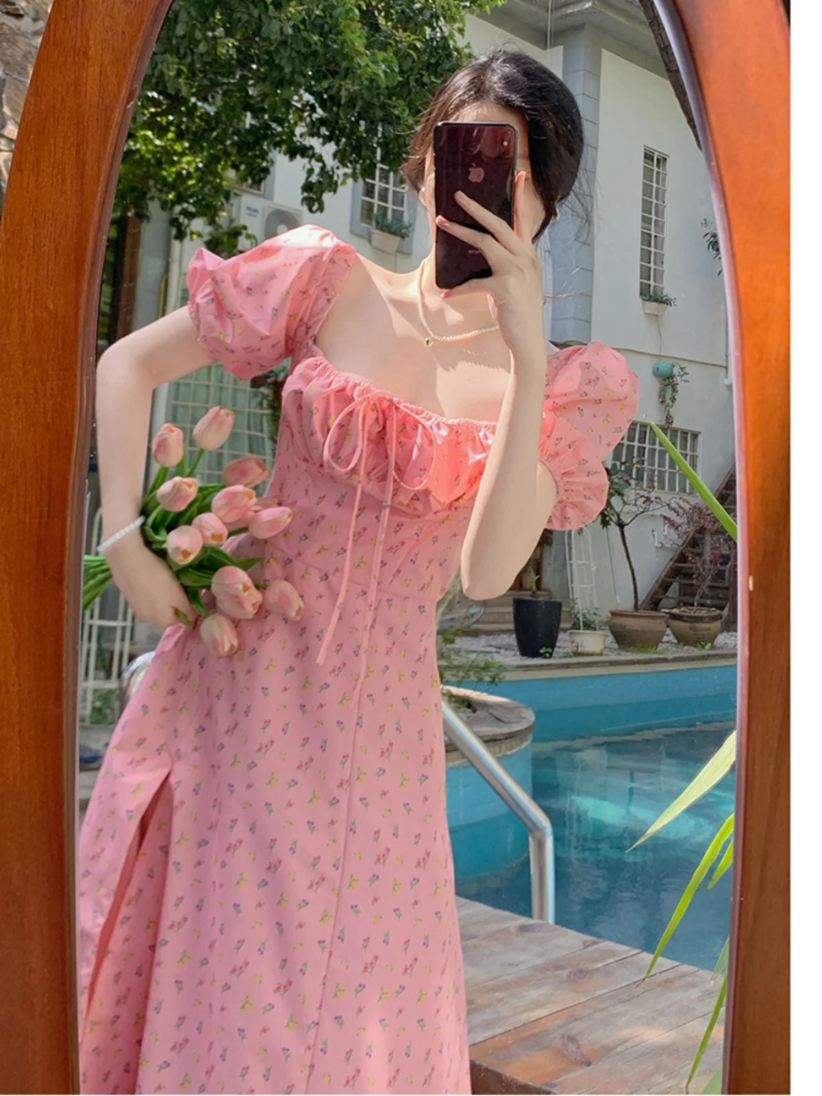 Женское винтажное платье в стиле лолита