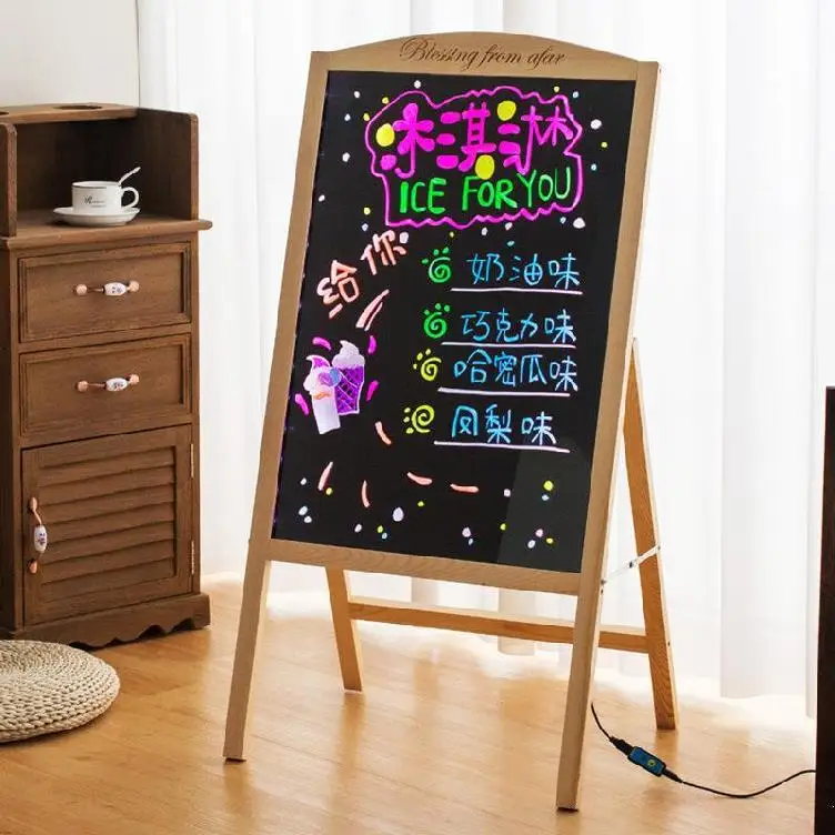 

[Manufacturer] Luminous Blackboard Fluorescent Board Billboard Color Display Board Store Vertical Nail Shop Board Can Be Written