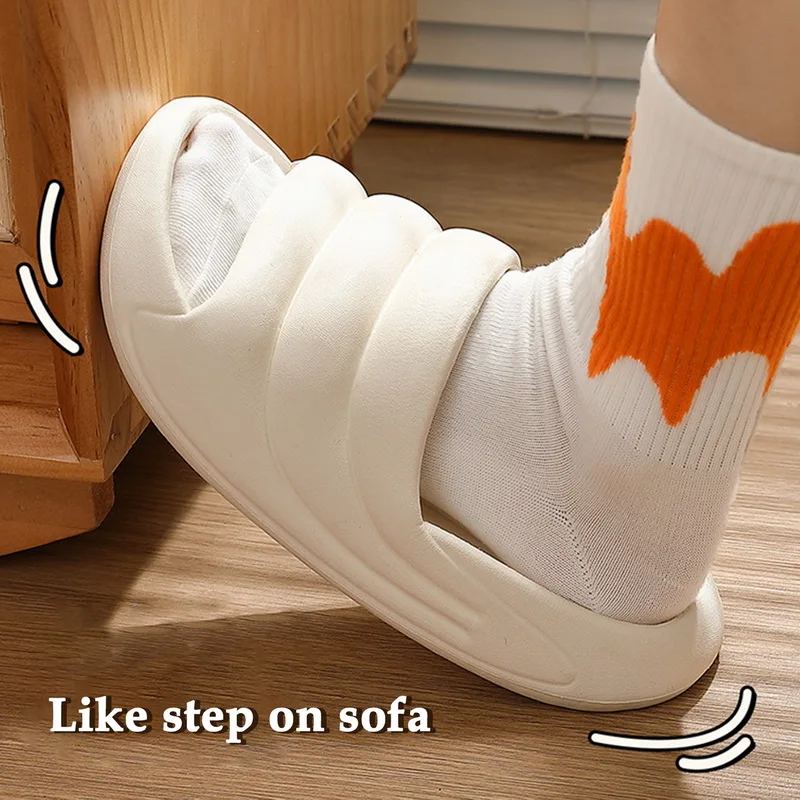 

Women Slippers Men Summer Fashion Home Bathroom Sandals Thick Bottom Couple Slides Non-Slip Floor Indoor Shoes Unisex Size 36-45