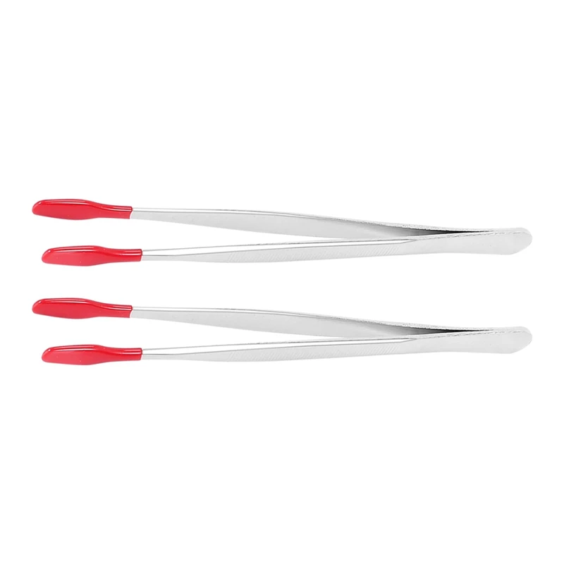 

Пинцет с резиновыми наконечниками из ПВХ и силикона, 2 шт.