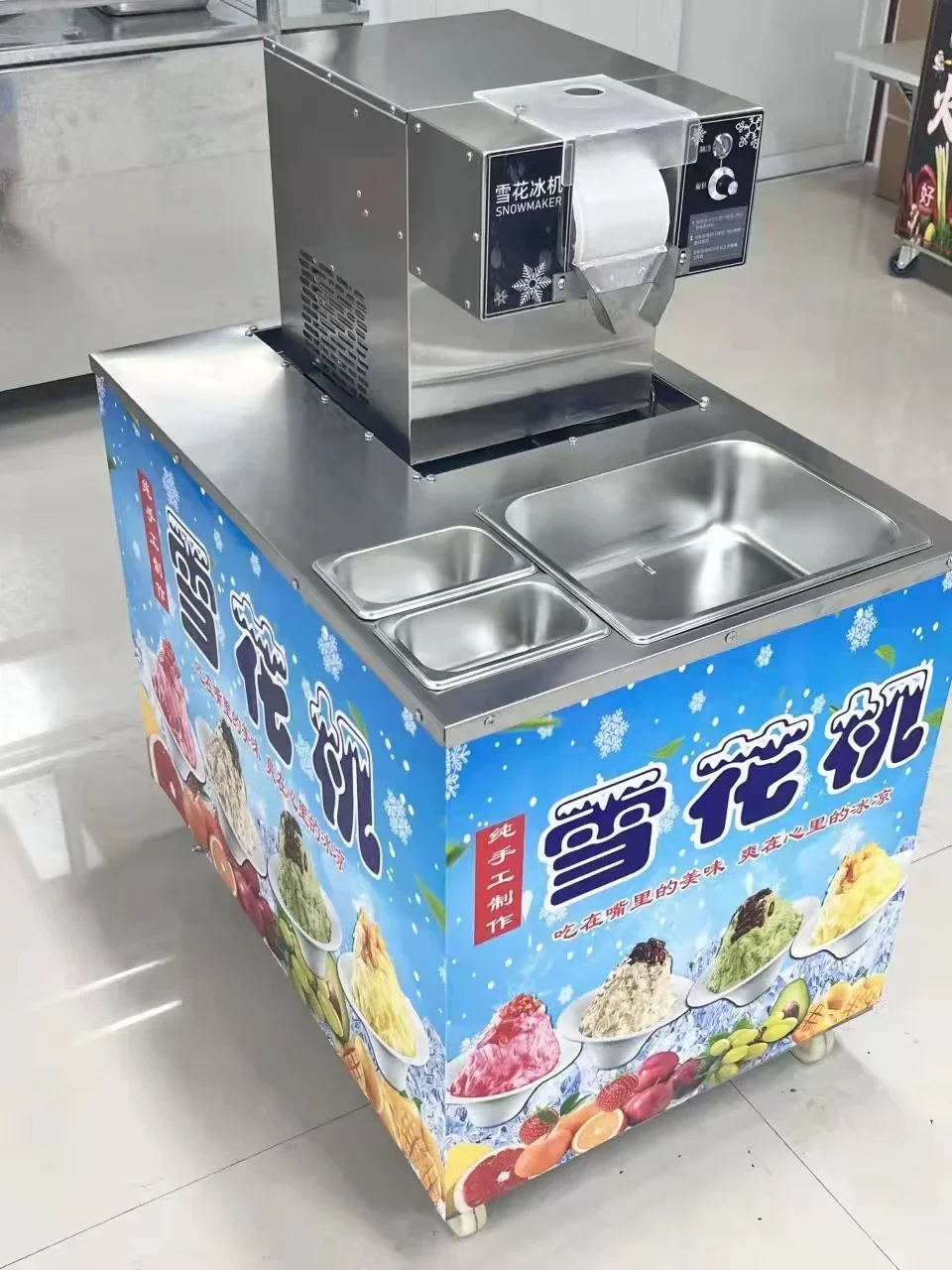 Коммерческая машина для бритья Bingsu изготовления снежинок льда Snow Cone