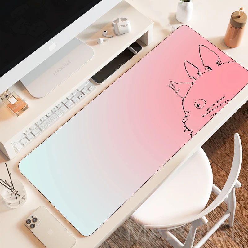 

Anime Totoro Mouse Pad Play Mat Carpet Gamer Keyboard MousePad Cute Cartoon Gaming Accessories Desk Mat Kawaii Large Mousepads
