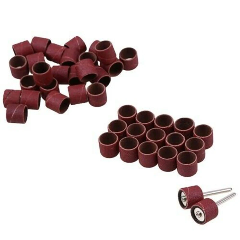 Набор шлифовальных барабанов абразивные инструменты с 2 насадками #80 Грит 60 шт. |