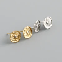 eh1276 personalized sun pattern s925 silver ear nails simple fashion trend earrings female