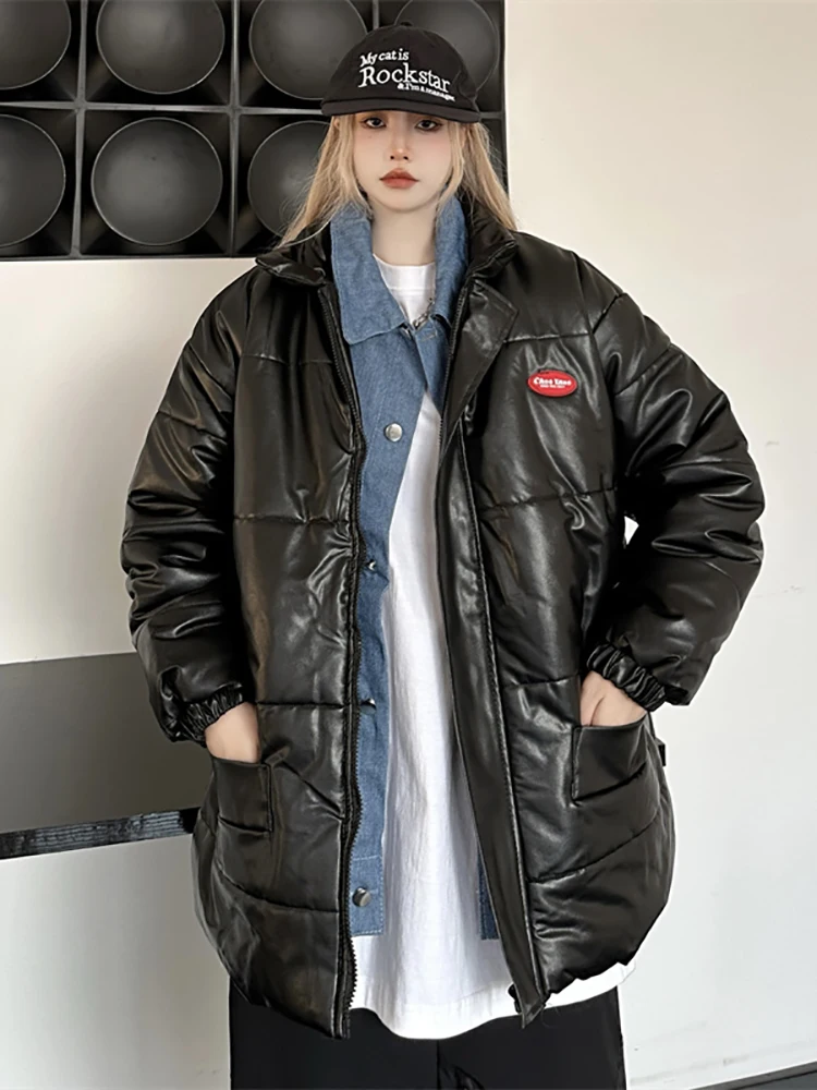 AOSSVIAO Fake Two Pieces Korean Jacket Women Winter Parkas Solid Hooded Thicken Warm Female Snow Wear Coat Padded Loose Clothes